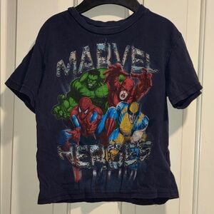 Marvel Superheroes Navy Graphic Tee